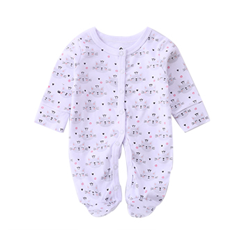 Baby romper with snaps